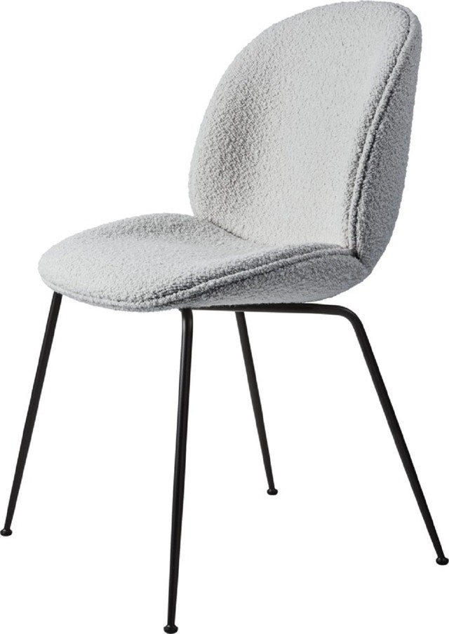 Gubi Beetle Chair - Stuhl ohne Armlehne Vollgepolstert 