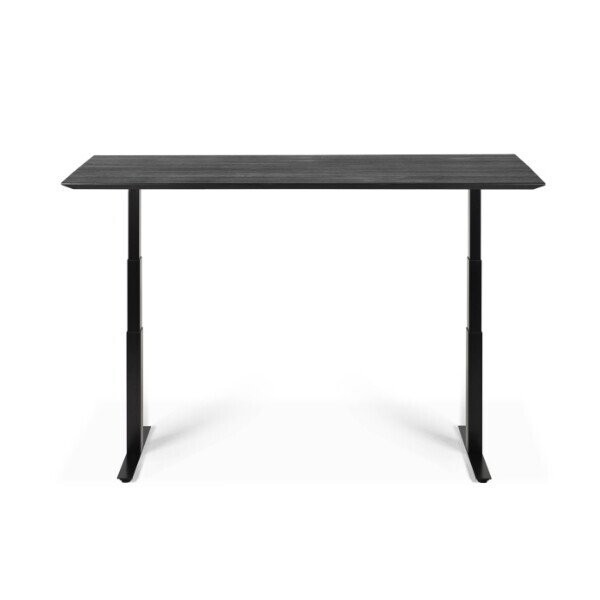 Ethnicraft Oak black table top - for Bok adjustable desk