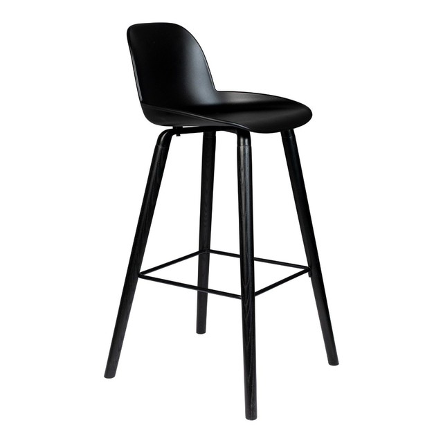 ZUIVER BARSTOOL ALBERT KUIP ALL BLACK - BARSTUHL