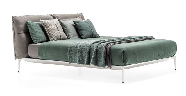 MDF Italia Yale Bed - Bett mit hohem Kopfteil