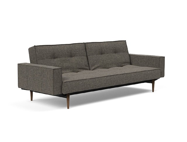 Innovation Splitback Styletto Wood Legs Sofa with Armrests