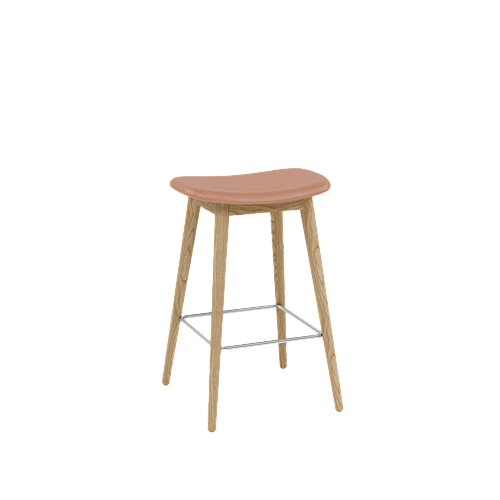 Muuto Fiber Wood Base Counter Stool