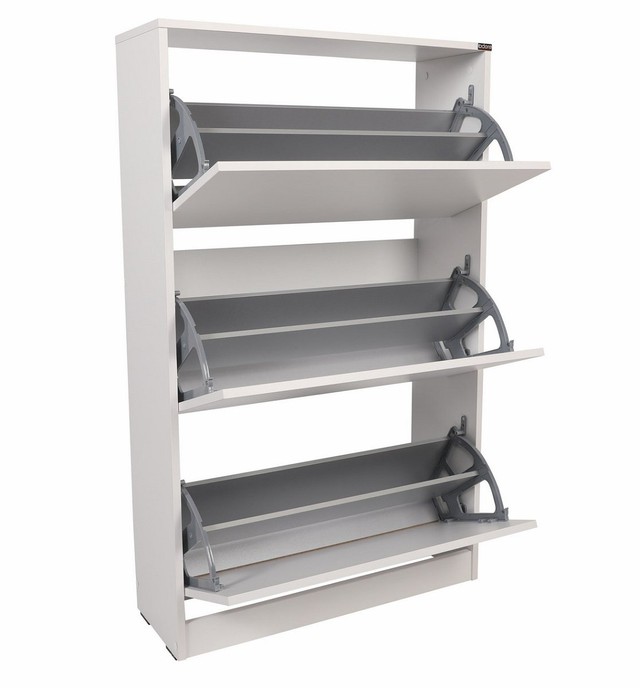 Marosa Shoe Cabinet - Weiß - Schuhschrank - H119 cm