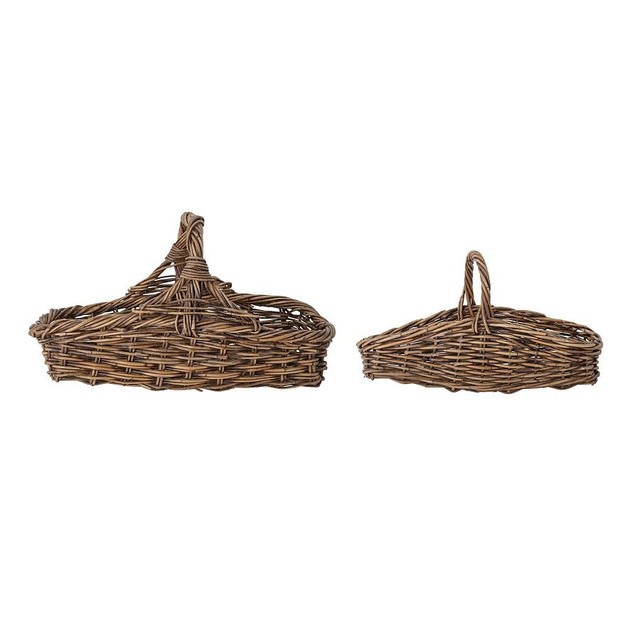 Bloomingville Lalou Basket, Brown, Rattan, 2er Set