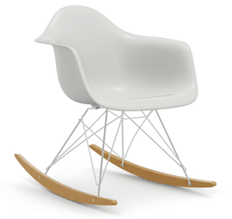 Vitra DAR Eames Plastic Armchair RE - 02 Ahorn gelblich/hell - 04 weiss - 01 glanzchrom--8