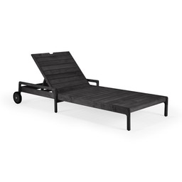 Ethnicraft Jack Outdoor Sonnenliege Teak schwarz - Ohne Kissen--0