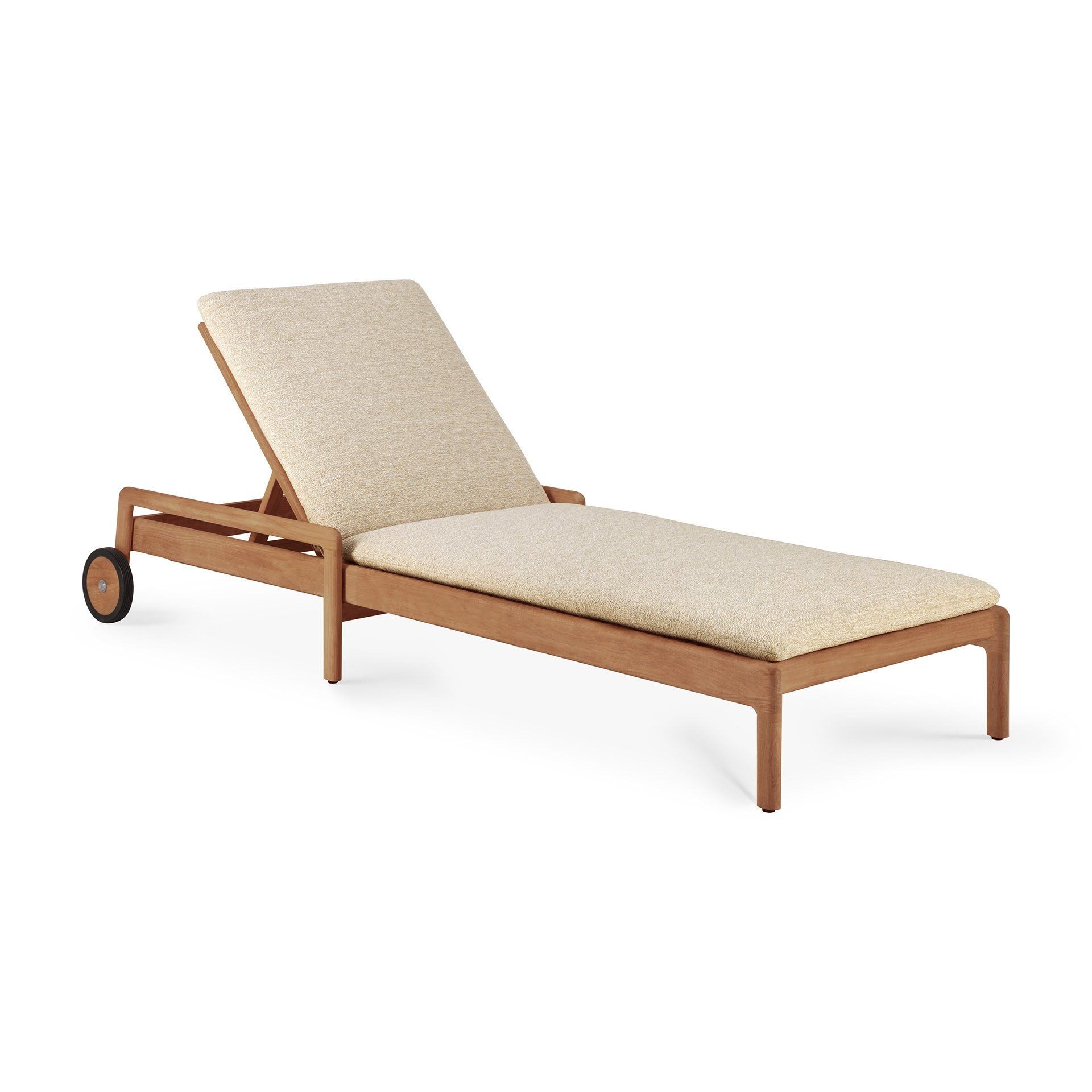 Ethnicraft Jack Outdoor Sonnenliege Teak - Natural - Dünnes Kissen--24