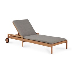 Ethnicraft Jack Outdoor Sonnenliege Teak - Mocha - Dünnes Kissen--16