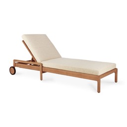 Ethnicraft Jack Outdoor Sonnenliege Teak - Natural Kissen--12