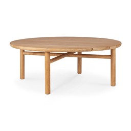 Ethnicraft Teak Quatro Beistelltisch für Draußen - 95 cm--5