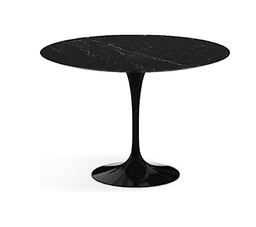 Knoll International Saarinen Esstisch, Ø 107 cm - Marmor Nero Marquina beschichtet - Schwarz--10