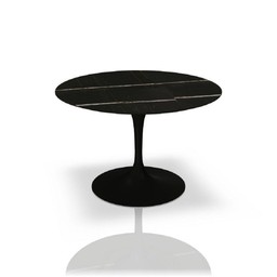 Knoll International Saarinen Dining Table, Ø 107 cm-Marmor Sahara Noir - schwarz--20