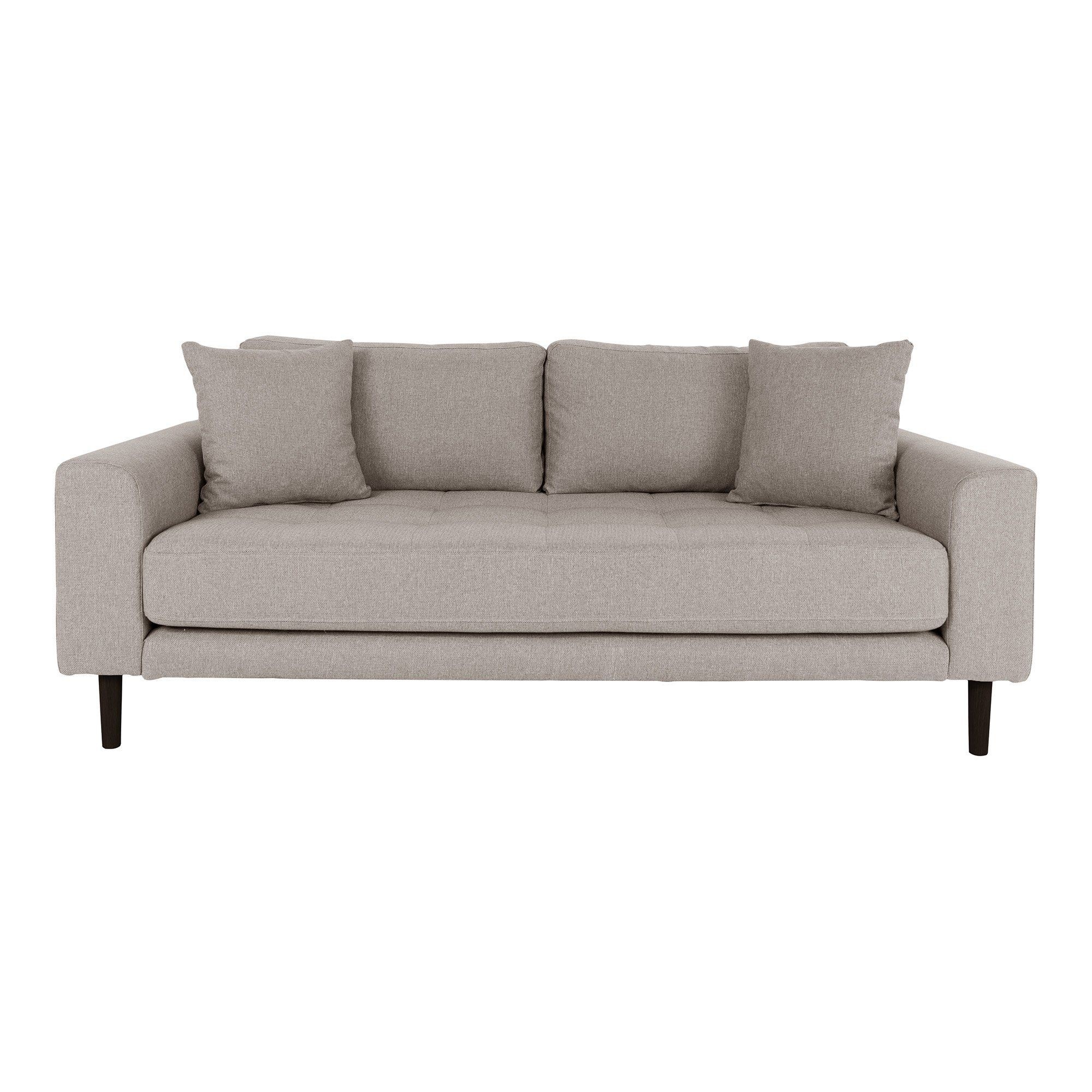 House N Lido 2,5 Seater Sofa Stone Grey Fabric HN1030 - Sofa--0