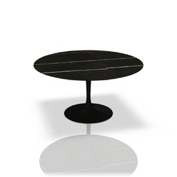 Knoll International Saarinen Dining Table, Ø 137 cm - Marmor Sahara Noir - schwarz--25