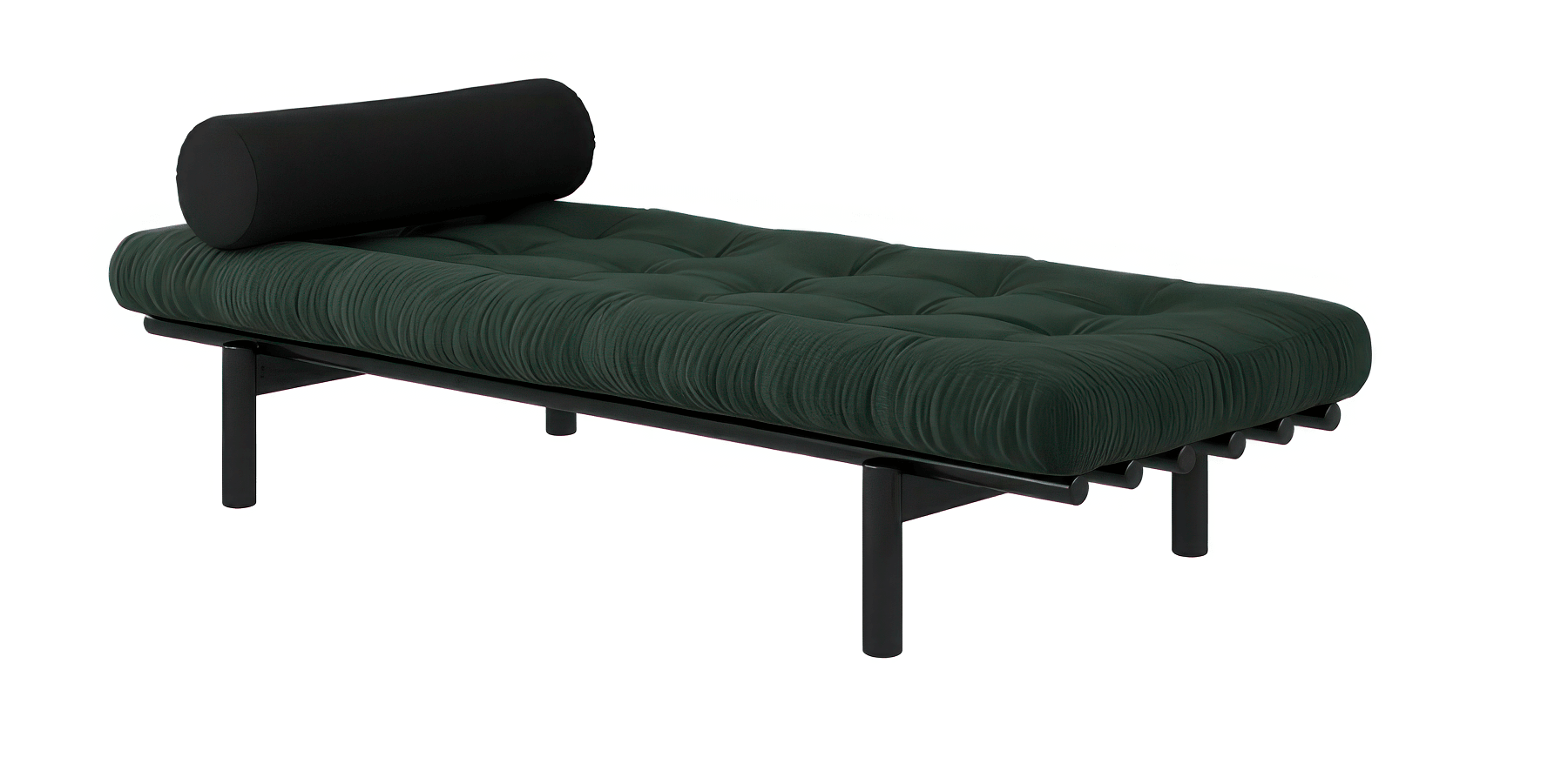 KARUP NEXT DAYBED - 102 Black lacquered - 512 Seaweed--2