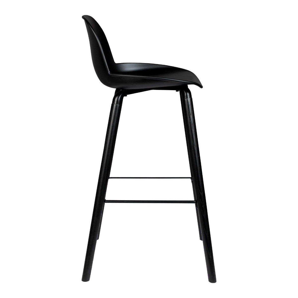 ZUIVER BARSTOOL ALBERT KUIP ALL BLACK - BARSTUHL--2