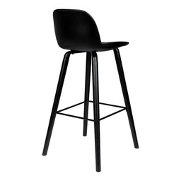 ZUIVER BARSTOOL ALBERT KUIP ALL BLACK - BARSTUHL--3