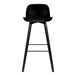 ZUIVER BARSTOOL ALBERT KUIP ALL BLACK - BARSTUHL--1