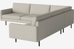 Bolia Scandinavia Remix 6 Sitzer Ecksofa 2½ Ecke 2½ - 17 cm große, schwarz gebeizte und geölte Eiche--10