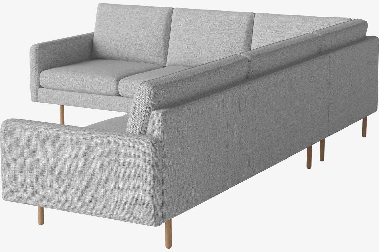 Bolia Scandinavia Remix 6 Sitzer Ecksofa 2 Ecke 3 - 17 cm dicke, geölte Eiche--12