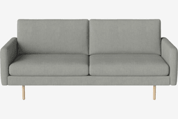 Bolia Scandinavia Remix 2½ Sitzer Sofa - 17 cm große, weiß pigmentierte, geölte Eiche--2