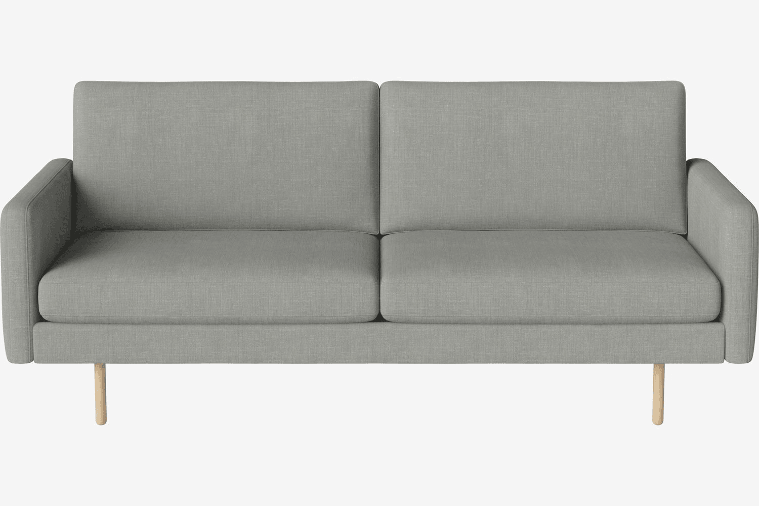 Bolia Scandinavia Remix 2½ Sitzer Sofa - 17 cm große, weiß pigmentierte, geölte Eiche--2