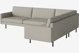 Bolia Scandinavia Remix 6 Sitzer Ecksofa 3 Ecke 2 - 17 cm - schwarz gebeizte - geölte Eiche--9