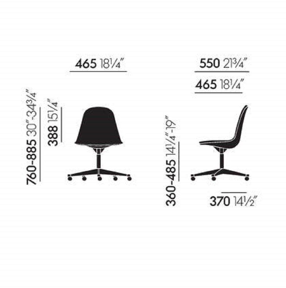 Vitra PSCC Eames Plastic Side Chair RE--65