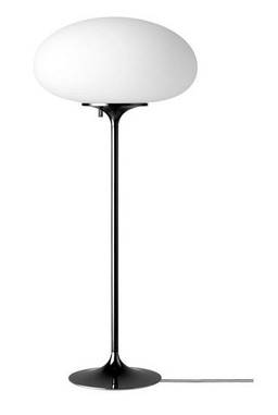 GUBI STEMLITE TABLE LAMP - H70 - FROSTED GLASS - BLACK CHROME--0