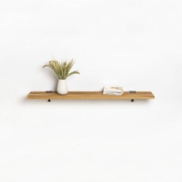 Tiptoe Reclaimed wood shelf - 120x20cm - Graphite Black--14