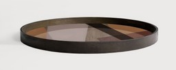 ANGLE ROUND TRAY GLASS- PINOT L--2