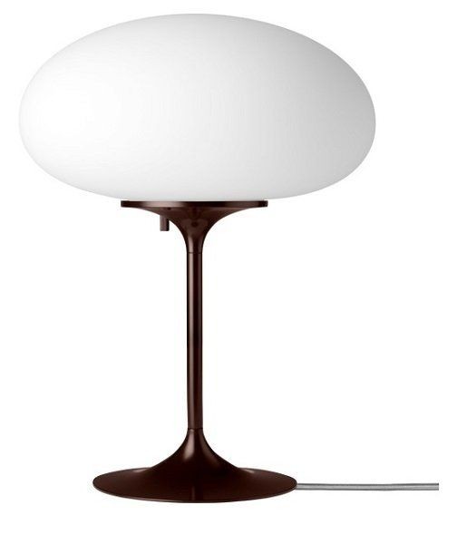 GUBI STEMLITE TABLE LAMP - H42 - FROSTED GLASS - BLACK RED--5