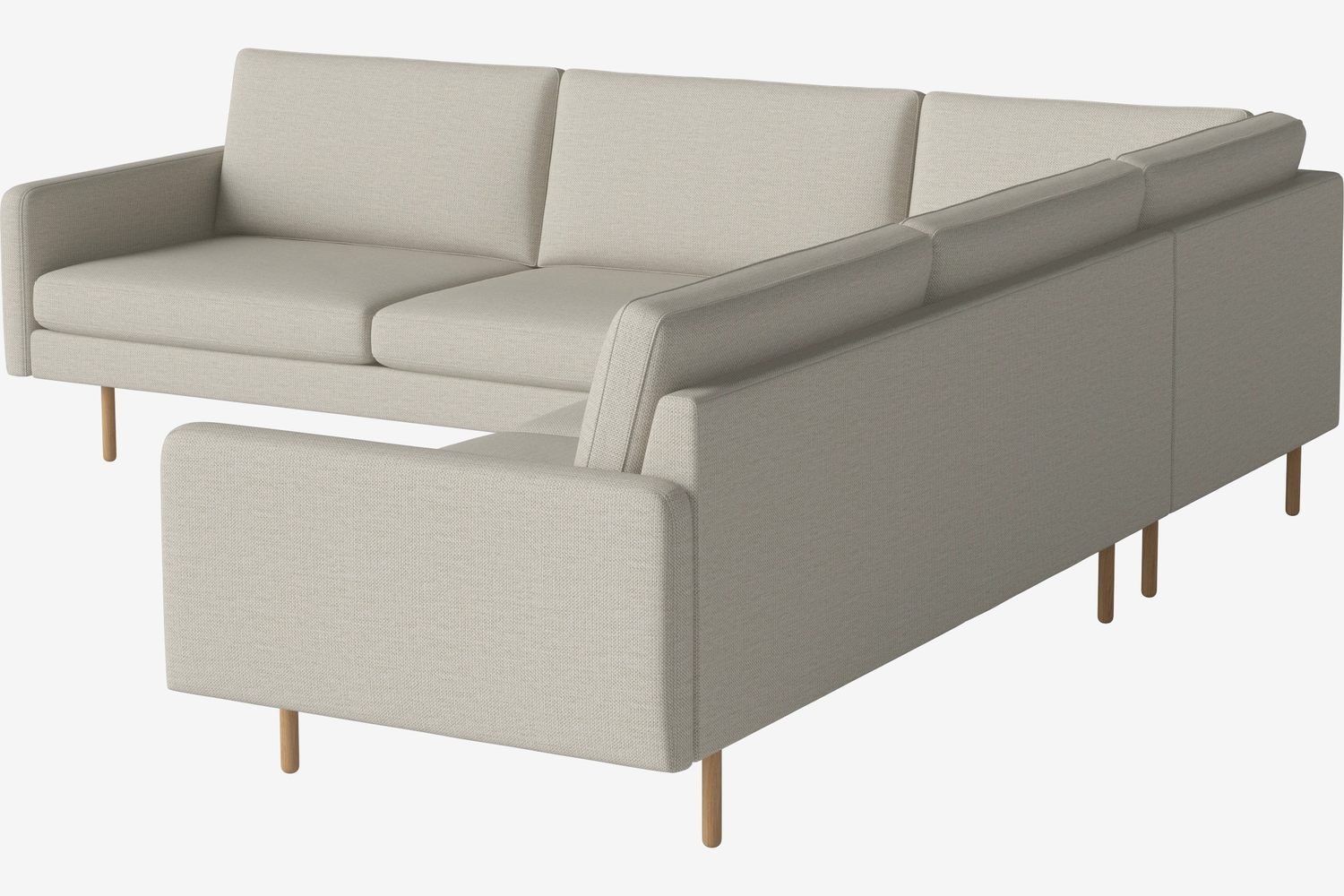 Bolia Scandinavia Remix 6 Sitzer Ecksofa 2½ Ecke 2½ - 20 cm dicke, geölte Eiche--16