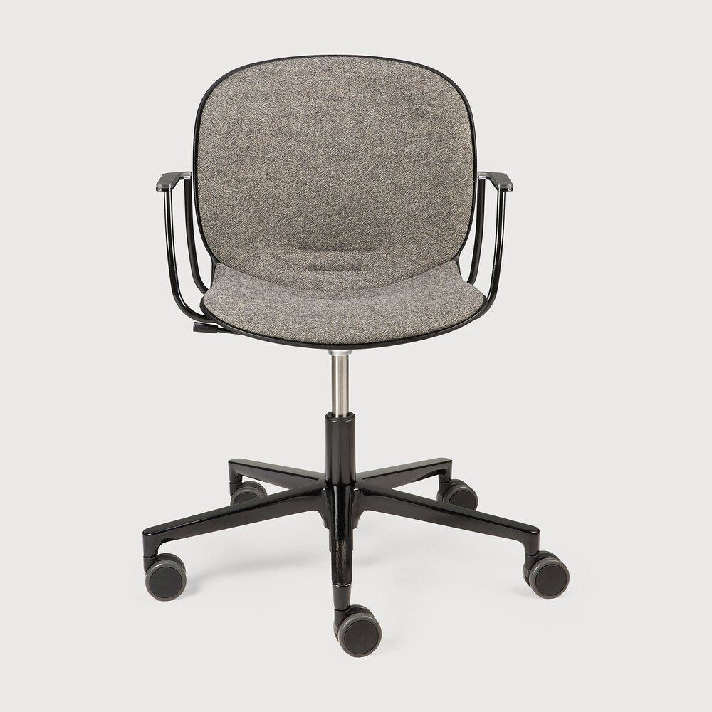 Ethnicraft RBM Noor Office Chair - With Backrest - Grey--7