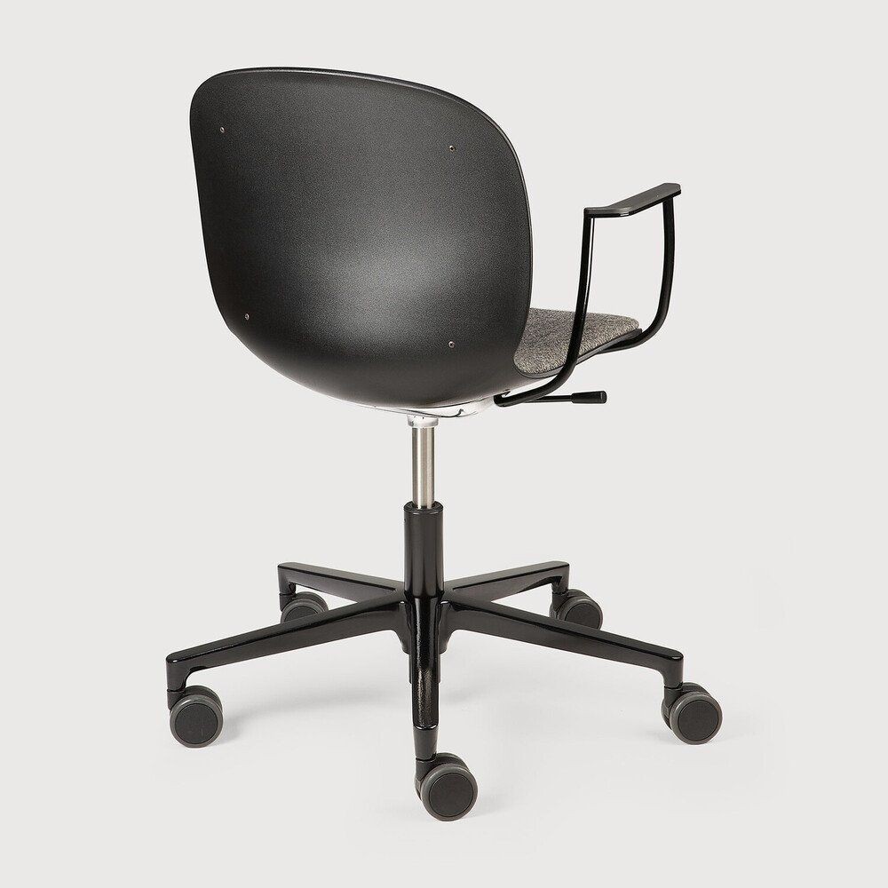 Ethnicraft RBM Noor Office Chair - With Backrest - Grey--9