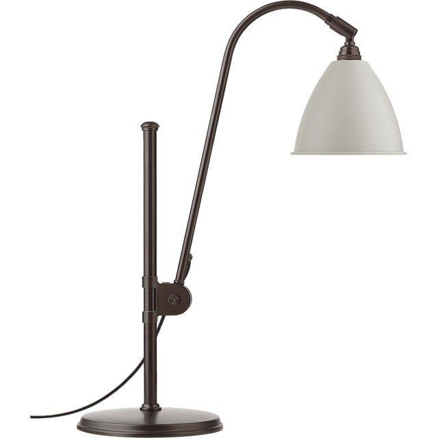 GUBI BL1 TABLE LAMP - BLACK BRASS BASE - CLASSIC WHITE SEMI MATT--7