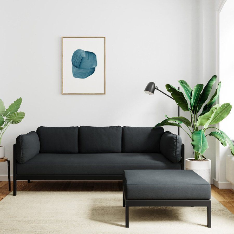 EASY CORNER SOFA – 3 TO 4 SEATS - GRAPHITE BLACK - SLATE GREY--28