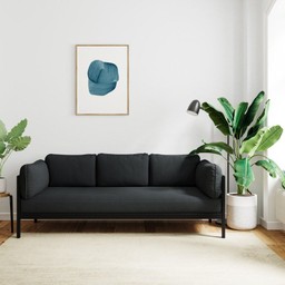 TIPTOE EASY SOFA 3 TO 4 SEATS - GRAPHITE BLACK - SLATE GREY--24