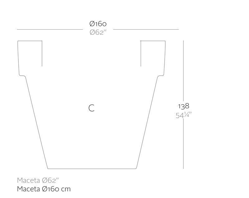 Vondom Planter Ø160X138--4