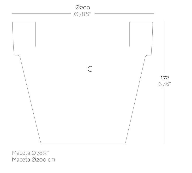 Vondom Planter Ø200X172--1