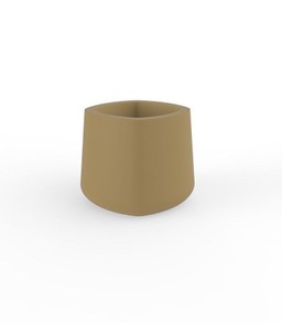 Vondom Ulm Square Pot 45X45X40   -  Basic Beige--4