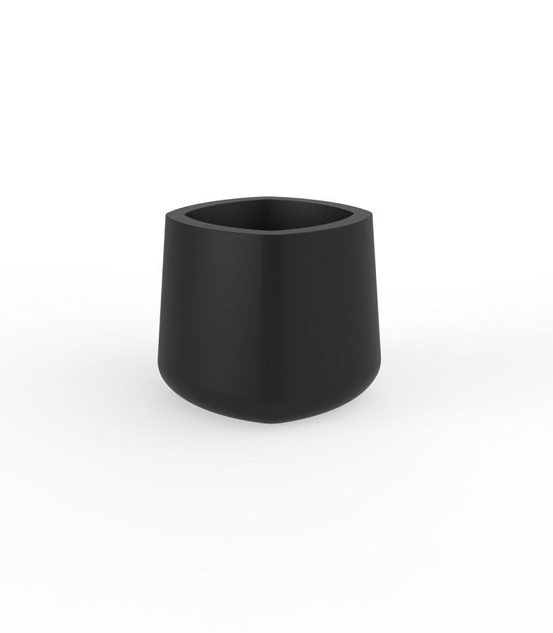 Vondom Ulm Square Pot 57X57X50    -  Simple Black--46