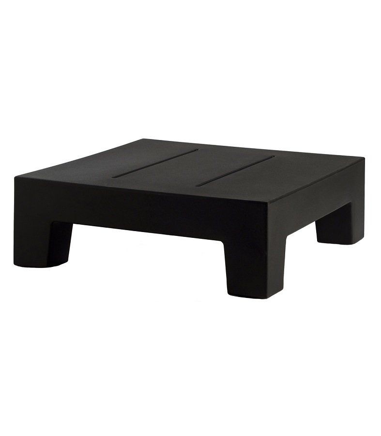 Vondom Jut Sun Chaise Table 60x60x20 - Basic Black--14