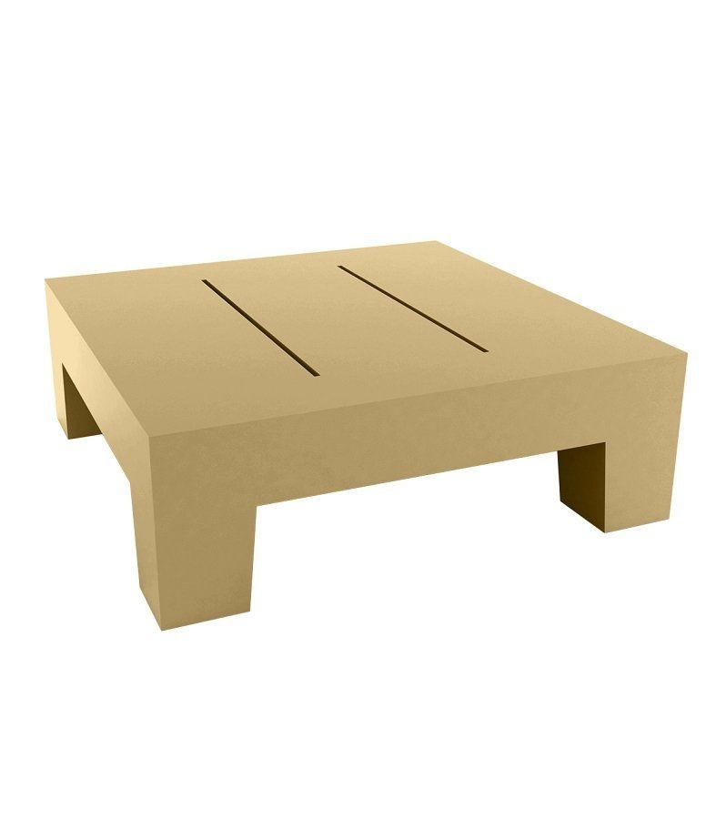 Vondom Jut Sun Chaise Table 60x60x20 - Lacquered Beige--19