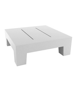 Vondom Jut Sun Chaise Table 60x60x20 - Lacquered White--20