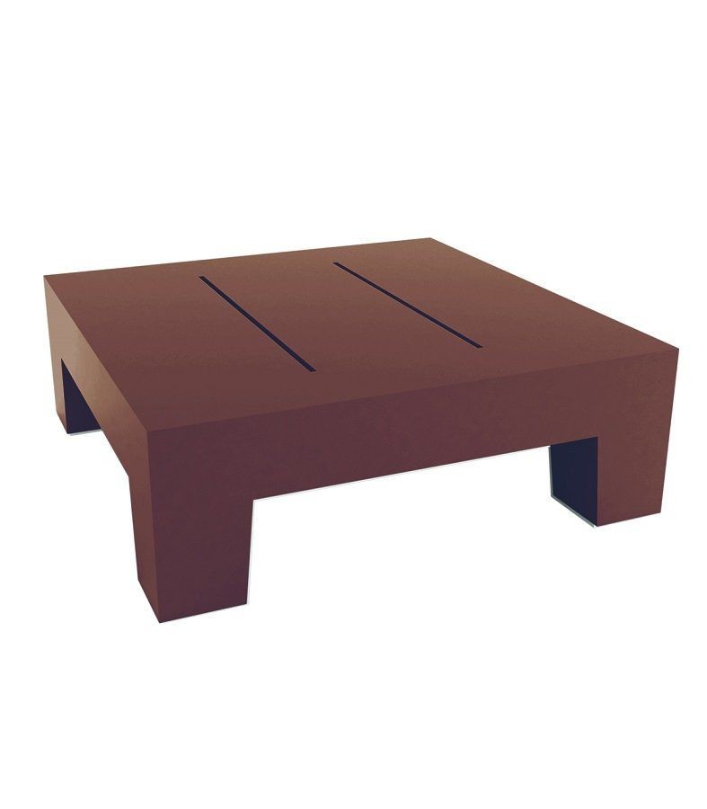 Vondom Jut Sun Chaise Table 60x60x20 - Lacquered Bronze--21