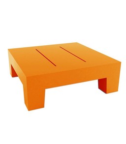 Vondom Jut Sun Chaise Table 60x60x20 - Lacquered Orange--24