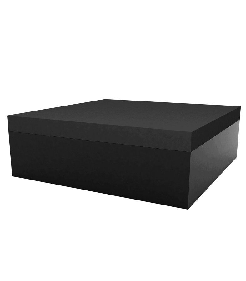 Vondom Quadrat Ottoman 120X120X40 - Lacquered Black--25