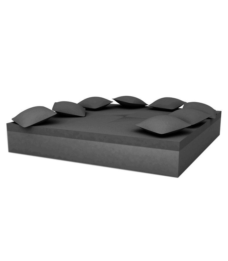 Vondom Quadrat Bed 240X240X40  - Basic Anthracite--2