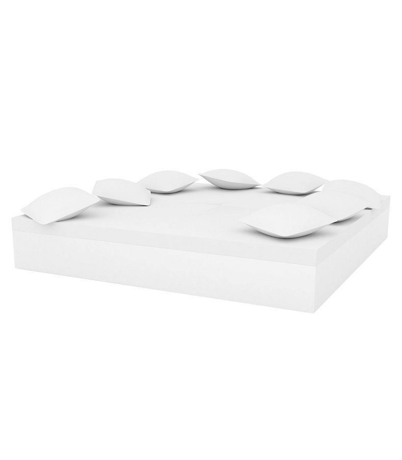 Vondom Quadrat Bed 240X240X40  - Basic White--4